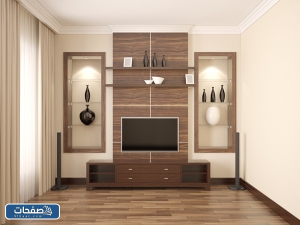 ديكور تلفزيون متنوع مع الصور