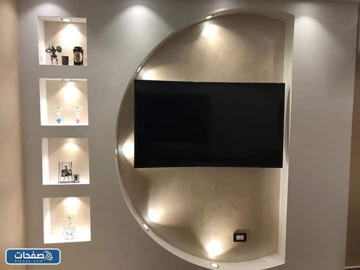 ديكور تلفزيون متنوع مع الصور