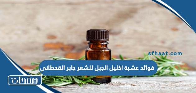 فوائد عشبة اكليل الجبل للشعر جابر القحطاني 