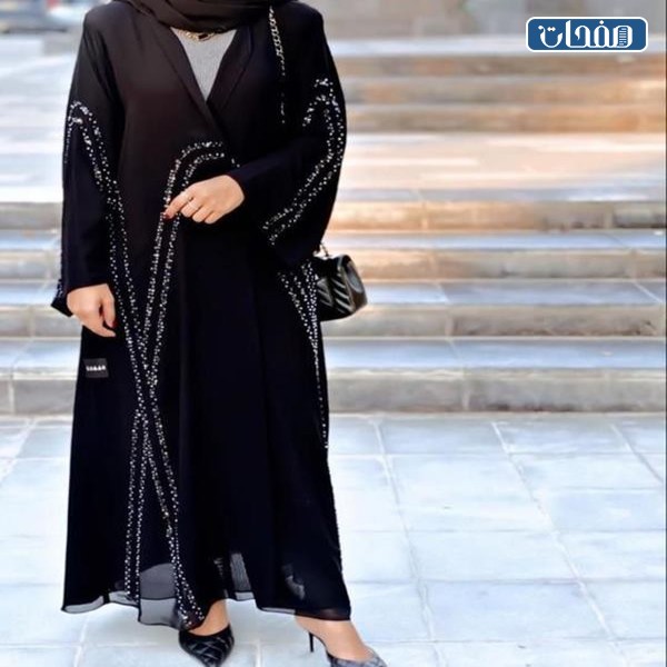 صور عبايات اماراتية عبايات خليجيه راقيه سوداء 2023