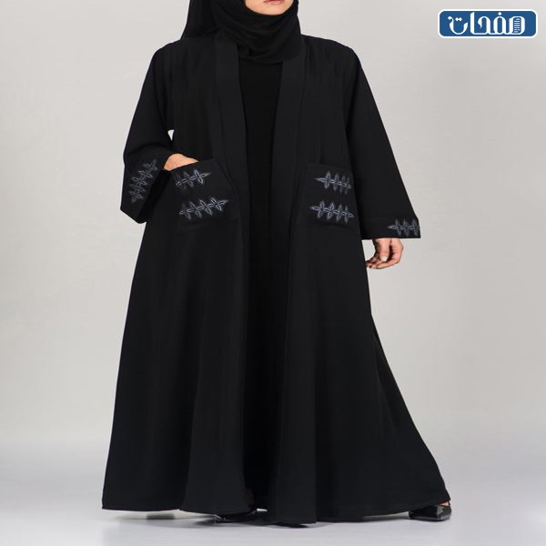 صور عبايات اماراتية عبايات خليجيه راقيه سوداء 2023