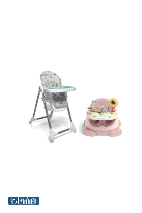 مجموعة مقعد باغ بلو بل وكرسي جوس مرتفع