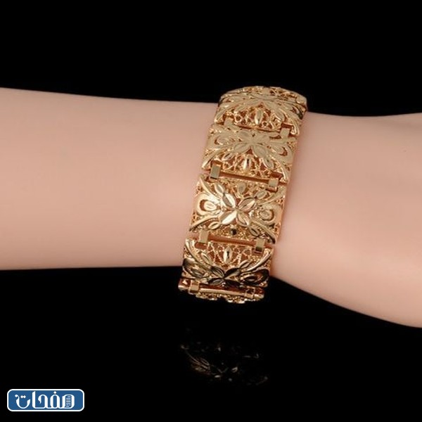 أشكال غوايش ذهب عريضة