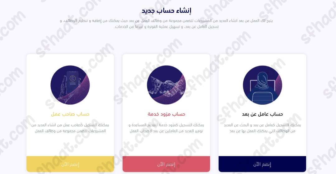 طريقة التسجيل في بوابة العمل عن بعد لاصحاب الاعمال