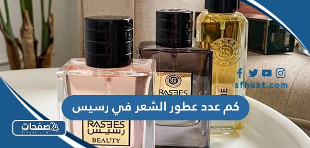 كم عدد عطور الشعر في رسيس 2025